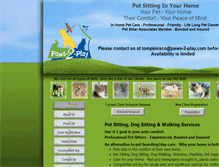 Tablet Screenshot of paws-2-play.com